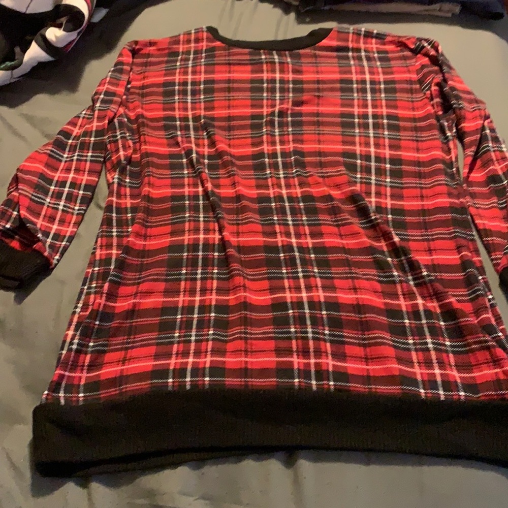 No Boundaries plaid top 2XL